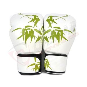 Gants de boxe en vente chaude, impressions personnalisées, cuir, Muay-Thai, kickboxing et entraînement de combat, gants de boxe tendance, fabrication OEM - Product Image 4
