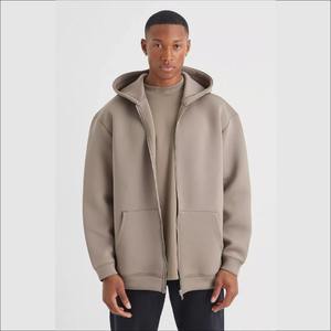 Sudadera con capucha y cremallera del fabricante superior Sudadera con capucha de algodón de rizo con cremallera completa Sudaderas con capucha para hombre con cremallera con forro térmico de EE. UU. de gran tamaño con estampado personalizado - Product Image 3