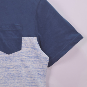 Camiseta de verano OEM de alta calidad, manga corta para hombre, con bolsillo frontal - Product Image 4