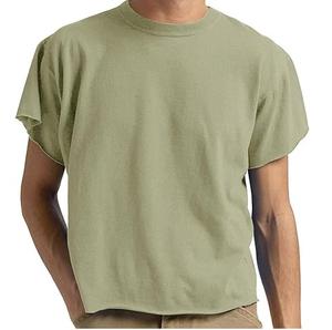 Camisetas de Cuello Redondo para Hombre de Alta Calidad, Algodón/Poliéster, Transpirables, Ligeras, de Secado Rápido, Ecológicas, Tela Oxford, Corte Regular, Verano - Product Image 1