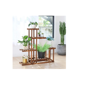 Vase à fleurs en bois de décoration de Style nordique Pot de fleur de Style moderne multicolore et Pot de bureau pour la décoration de la maison et du salon - Product Image 4