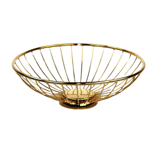 Tabletop Kitchenware Wholesaler Gold <b>Black</b> <b>Wire</b> Fruit Storage <b>Basket</b> Handmade Iron <b>Basket</b> for Fruit Storage <b>Basket</b> - Product Image 6