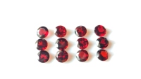 Lot en gros de pierres précieuses naturelles de qualité supérieure AAA, grenat rouge du Mozambique, rondes facettées, 10 mm et 12 mm, pour la fabrication de bijoux