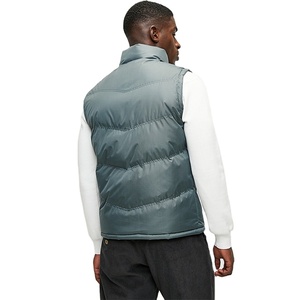 Chalecos sin mangas para hombre, estilo slim fit, con cremallera completa, transpirables, con diseño de cuello, personalizables, lisos, estilo urbano, gran venta. - Product Image 6