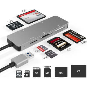 Lecteur de carte XD haute vitesse USB 3.0 prend en charge les cartes mémoire SD/TF/MS/M2/XD/CF Certifié Rohs Installation externe - Product Image 6