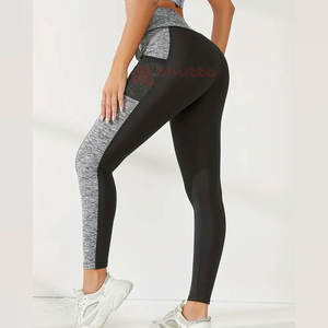 Legging de Fitness pour femmes de haute qualité coupe ajustée respirant séchage rapide sans couture taille haute Style décontracté 100% coton fabriqué au Pakistan - Product Image 4