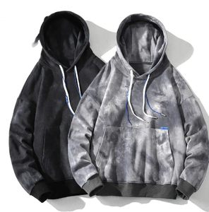 Sudaderas con capucha lisas de lana Polar de 480gsm de alta calidad, sudaderas sin cuerdas de invierno, ropa de hombre bordada con impresión Digital personalizada - Product Image 2
