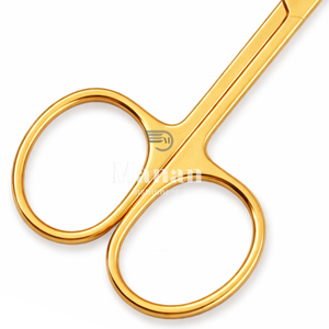 Tijeras para Cutículas de Acero Inoxidable Dorado Delgadas de Alta Calidad, Rectas, con Punta de Precisión, para Mano Derecha, Duraderas, para Arte de Uñas - Product Image 4