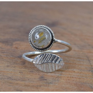 Anillos de Hoja con Piedra de Ónix Negro, Plata de Ley 925, Hechos a Mano en India, Engaste de Lujo, Joyería Cristiana para Bodas y Fiestas - Product Image 2