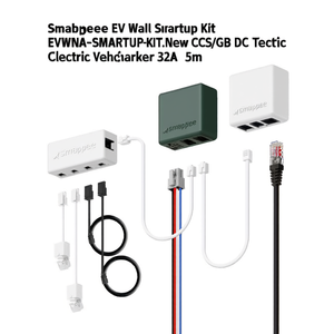 ชุดอุปกรณ์ติดตั้งบนผนังสำหรับรถยนต์ไฟฟ้า Smappee EV Wall Smartup Kit EVWNA-SMARTUP-KIT-New CCS/GB DC เครื่องชาร์จรถยนต์ไฟฟ้า 32A สายเคเบิล 5 เมตร - Product Image 2