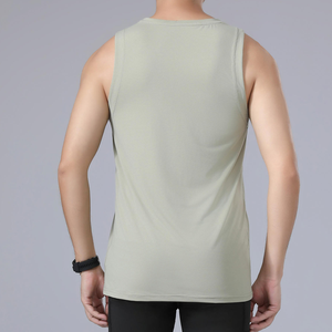 Top Selling Plus Size Men's Tank Top Comfortable Fit Breathable Knitted Crew Neck Plain OEM Supply for Adults - Product Image 3