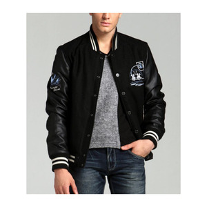 Chaqueta Bomber para Hombre, Cuello Alto con Cremallera, Estilo Vintage, Casual, Manga Regular, Ecológica, Transpirable, Nueva Moda de Otoño - Product Image 4