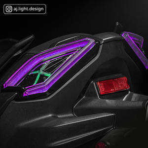 ไฟท้าย LED RGB JLIGHT แบบเลนส์คู่ ผลิตในไต้หวัน ระบบไฟสำหรับรถมอเตอร์ไซค์ สำหรับ XMAX V2  ติดตั้งเพิ่มเติม / อัพเกรด - Product Image 5