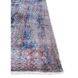 Alfombras Vintage de Lana Gris y Negra, Anudadas a Mano, Estilo Boho para Sala de Estar, con Medallón Rectangular, Diseño Abstracto - Product Image 4