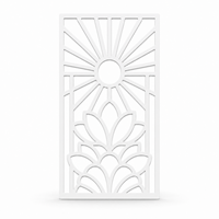 Panneau de séparation d'espace décoratif moderne en PVC découpé CNC, écran d'intimité silencieux, arche décorative 800 x 1200 mm, résistant aux UV, léger