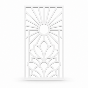 Decorative CNC Cut PVC Privacy Screen Room Divider Panel Quiet Deco Arch 800 x 1200 mm Made in Germany - Product Image 1