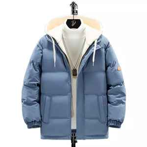 Doudoune blanche à fermeture éclair pour femme, vêtement d'hiver de haute qualité, matelassé avec capuche, Design uni, offre spéciale - Product Image 2