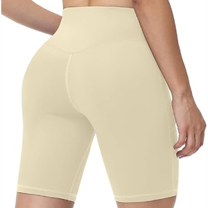 Nouveau 2025 Exigible Prix bon marché Ensemble de yoga sans couture pour femmes Shorts Leggings OEM, sans couture, short taille haute avec poches - Product Image 2