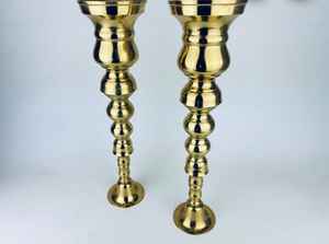 Candelabro de Metal Grande con Acabado Dorado, Soporte Decorativo Personalizable, Moderno y Vintage para Mesa de Sala de Estar - Product Image 6