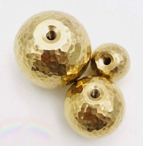 Ball hammered brass knob <b>pull</b> cabinet drawer <b>for</b> <b>home</b> dresser door cabinet furniture decorative kitchen wardrobe handle knobs - Product Image 3