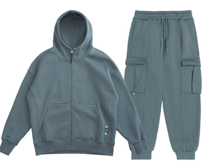 Survêtement en polaire technique à coupe étroite pour hommes, survêtement d'hiver jogging noir à capuche et col personnalisable, survêtement d'hiver en polaire - Product Image 6