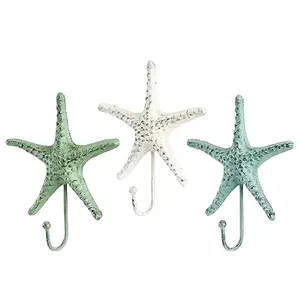 Crochets muraux en métal en forme de poisson étoile à thème marin avec métal décoratif de haute qualité conçu crochets muraux en métal les plus vendus - Product Image 1