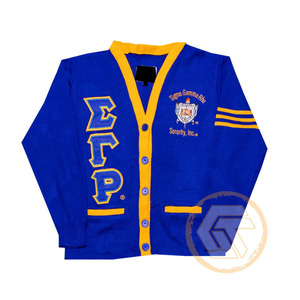 Vêtement grec de sororité Sigma Gamma Rho personnalisé en acrylique brodé sur le devant, de haute qualité, pour l'hiver, décontracté pour femme, col en V, respirant - Product Image 2
