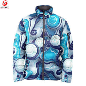 Veste matelassée personnalisée de haute qualité pour homme, veste de créateur imprimée pour la saison hivernale pour homme - Product Image 3
