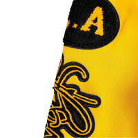 Blousons universitaires camouflage personnalisés OEM avec patchs en chenille, broderie, col montant et logo frontal – Blousons streetwear pour équipes universitaires/écoles