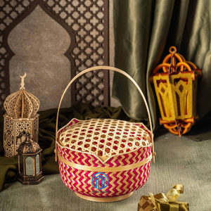 ตะกร้ากล่องของขวัญไม้ไผ่สานมือสำหรับ2026 - Product Image 1