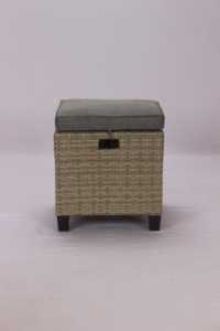 Comfortable <b>Rattan</b> Garden Furniture <b>Rattan</b> Wicker Outdoor Lounge Set Mora Set 2 Stools 6Cm Seat <b>Cushion</b> Phu Linh Manufacturer - Product Image 3