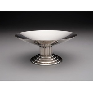 Plat de service et bol, vaisselle, bols de service, design artisanal, finition brute, design intérieur, matériau solide - Product Image 1