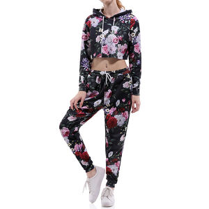 Ensemble de survêtement pour femmes, deux pièces, sportif, coupe confortable, tissu respirant pour l'entraînement et les vêtements décontractés - Product Image 6