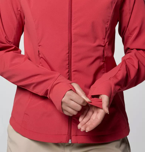 Chaqueta Softshell con capucha para mujer, de manga larga y cortavientos, las últimas chaquetas para correr al aire libre para mujer - Product Image 4