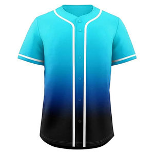 Maillot de baseball unisexe à manches courtes avec boutons, uniforme de sport hip-hop pour chemises à boutons grande taille - Product Image 5