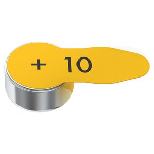 Herramienta y Accesorio para Cuidado Personal, 10 Pilas Amarillas de Zinc-Aire para Audífonos, 8 Piezas 24610 101 418 - Product Image 1