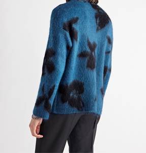 Vente en gros OEM de pull chaud en maille mohair décontracté pour hommes de meilleure qualité, respirant et à la mode avec col ample, style décontracté - Product Image 2