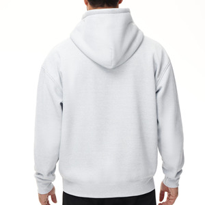 Sweats à capuche de couleur unie à la mode haut de gamme sweats à capuche unisexes surdimensionnés essentiels personnalisés en coton biologique - Product Image 6