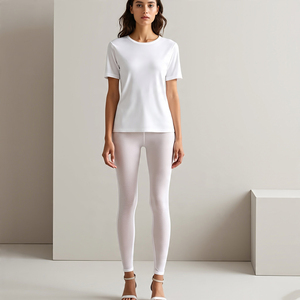 <b>See</b> <b>Through</b> Party Night Club Wear Sheer Mesh Shirts <b>Legging</b> Two Piece Set Ladies Sexy Shirt Sheer Mesh <b>Legging</b> Set - Product Image 4