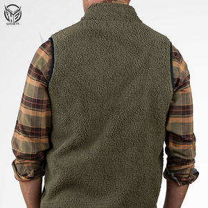 Chaqueta sin Mangas de Polar Personalizada para Fabricantes de Ropa, Chaleco de Polar Cálido de Invierno para Hombre, Talla Grande. - Product Image 3