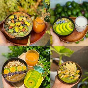 Eco2go Ensemble cadeau du Vietnam de haute qualité, fabriqué à la main, bols et cuillères en coquille de noix de coco naturels et écologiques pour le camping - Product Image 6