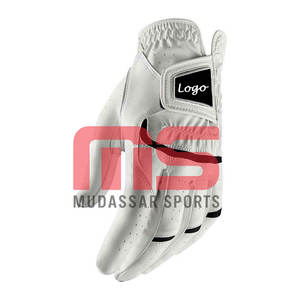 Gants de golf en cuir Cabretta de qualité supérieure pour hommes, respirants, durables, imperméables, logo OEM personnalisé disponible pour la vente en gros - Product Image 4