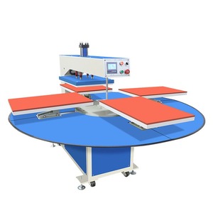 Machine de presse à chaud rotative entièrement automatique à 4 stations pour vêtements numériques et textiles, format A3/A4, pour transfert DTF - Product Image 4