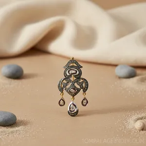 Boucles d'oreilles en diamant de style Art déco antique pour femmes, bijoux élégants et vintage - Product Image 2