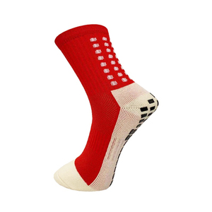 Wholesale Custom Anti-Slip Soccer <b>Grip</b> <b>Socks</b> with Logo and Letter for Men Youth Crew Length Bottom Position - Product Image 3