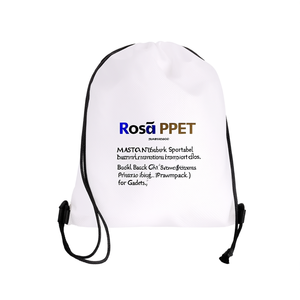 Zaini sportivi con coulisse in RPET Ros, borse promozionali sostenibili per gadget - Product Image 3