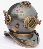 Casque de plongée sous-marine moderne en fer électroplaqué, décoration d'intérieur sur le thème de la mer profonde pour Halloween, fait main, haute qualité, 7 kg, Tanishka