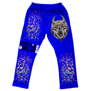 กางเกงขาบานสำหรับผู้ชายกางเกงซักแบบ100% กางเกงขาบานผ้าคอตตอนซักกรดกางเกงขาบานพิมพ์ลายแบบกำหนดเอง - Product Image 2