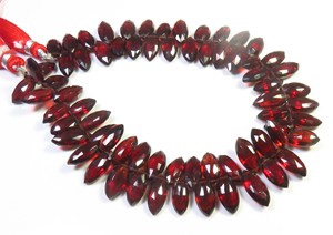 Cuentas facetadas de granate rojo africano Natural de 9 hebras, cuentas de corte de gemas Marquesa de Mozambique de alta calidad de 10-13mm - Product Image 4
