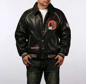 Chaqueta bomber de piel sintética con forro de Sherpa para hombre, moda personalizada, ecológica, primavera y verano, abrigo de piel sintética, chaqueta de trabajo - Product Image 1